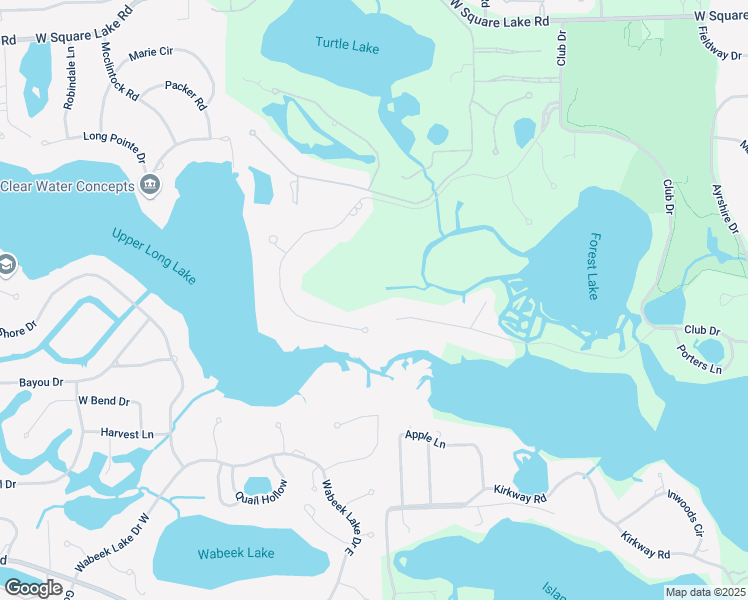 map of restaurants, bars, coffee shops, grocery stores, and more near 1708 Heron Ridge Drive in Bloomfield Hills