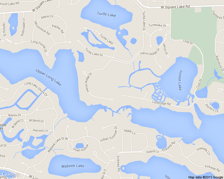 map of restaurants, bars, coffee shops, grocery stores, and more near 1708 Heron Ridge Drive in Bloomfield Hills