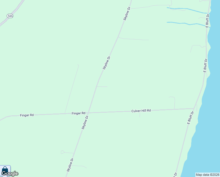 map of restaurants, bars, coffee shops, grocery stores, and more near 3503 Skyline Drive in Penn Yan