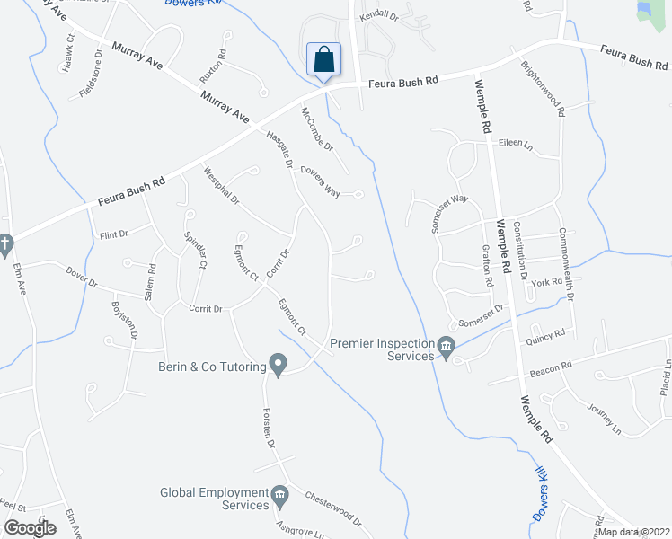 map of restaurants, bars, coffee shops, grocery stores, and more near 6 Reynolds Court in Albany County