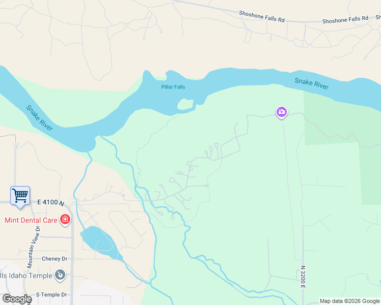 map of restaurants, bars, coffee shops, grocery stores, and more near 3100 4100 N in Twin Falls