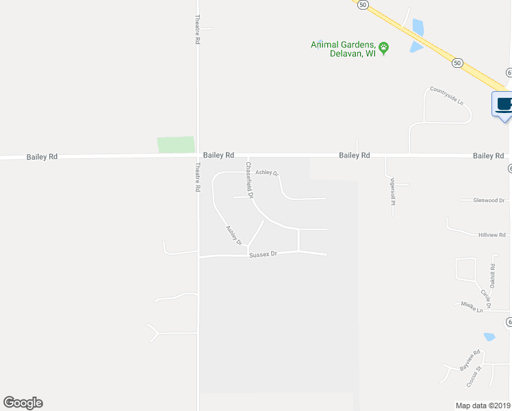 map of restaurants, bars, coffee shops, grocery stores, and more near 463 Chasefield Drive in Williams Bay