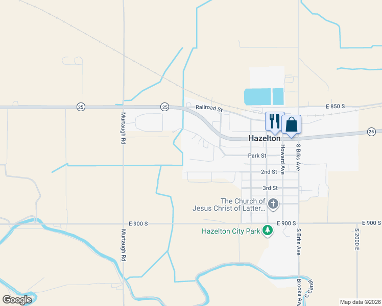 map of restaurants, bars, coffee shops, grocery stores, and more near 870 Marion Drive in Hazelton