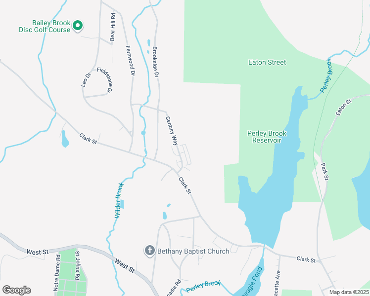 map of restaurants, bars, coffee shops, grocery stores, and more near 77 Century Way in Gardner