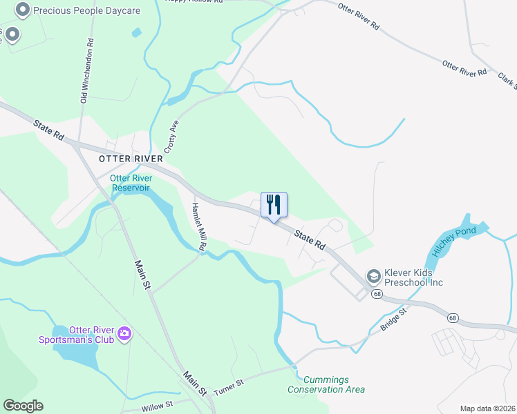 map of restaurants, bars, coffee shops, grocery stores, and more near 354 South Road in Templeton
