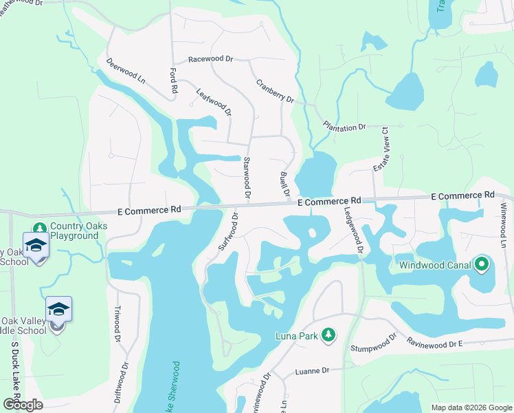 map of restaurants, bars, coffee shops, grocery stores, and more near 5230 Starwood Drive in Commerce Charter Township