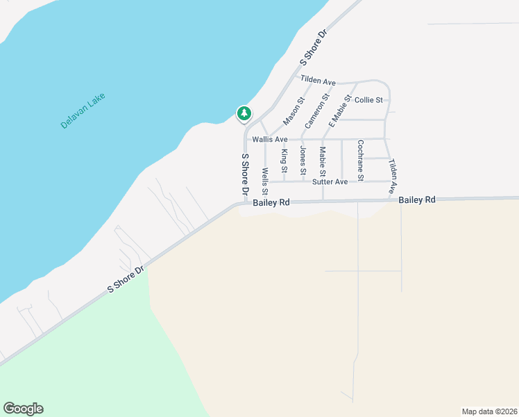 map of restaurants, bars, coffee shops, grocery stores, and more near 6083 Bailey Road in Delavan