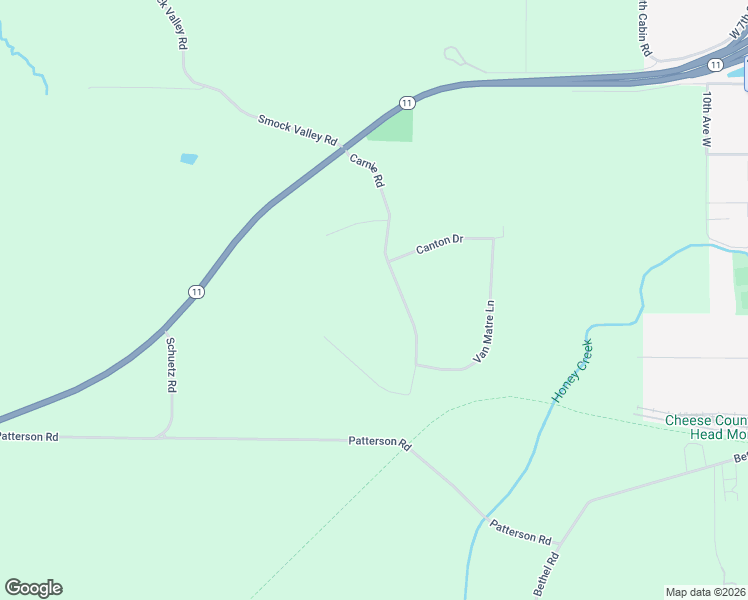 map of restaurants, bars, coffee shops, grocery stores, and more near N2515 Carnie Road in Monroe