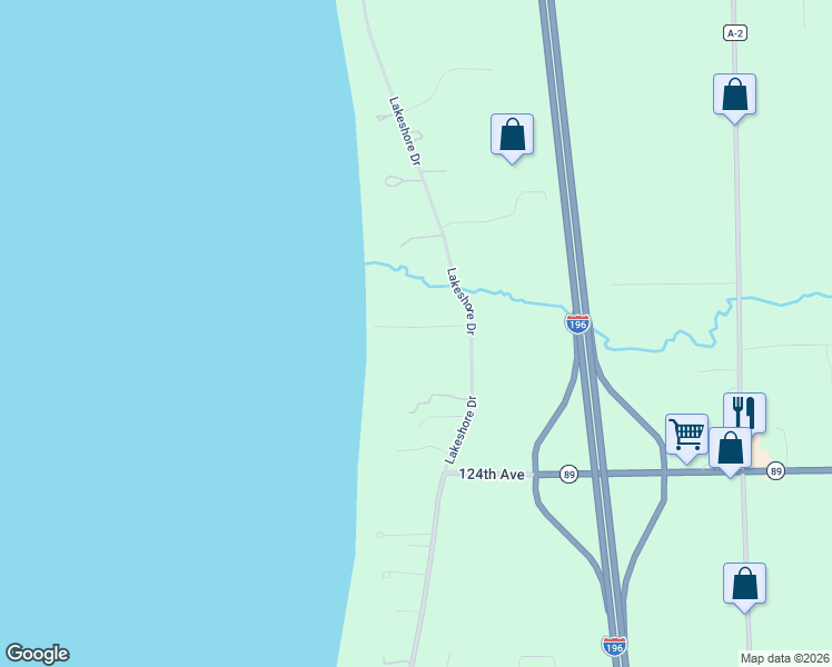 map of restaurants, bars, coffee shops, grocery stores, and more near 2450 Lakeshore Drive in Fennville