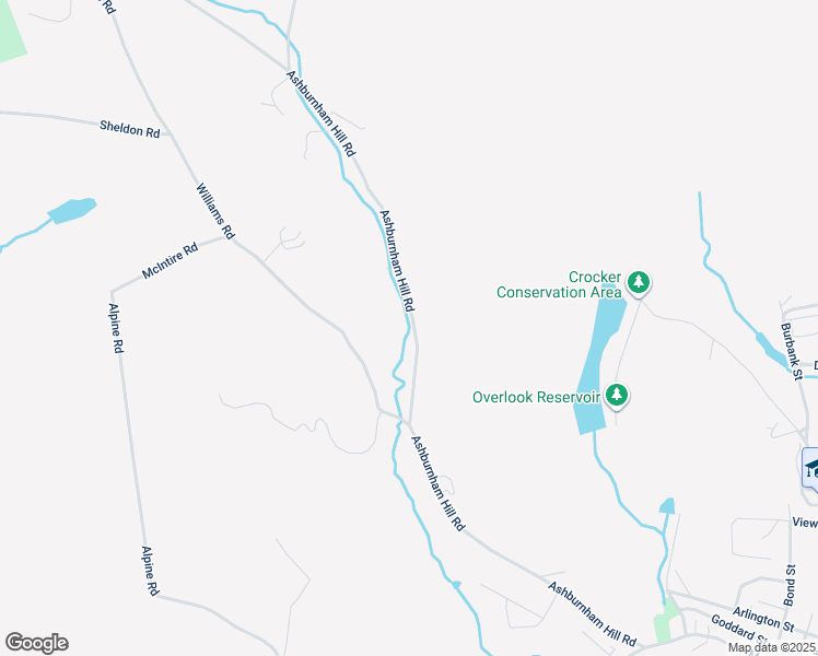 map of restaurants, bars, coffee shops, grocery stores, and more near 360 Ashburnham Hill Road in Fitchburg