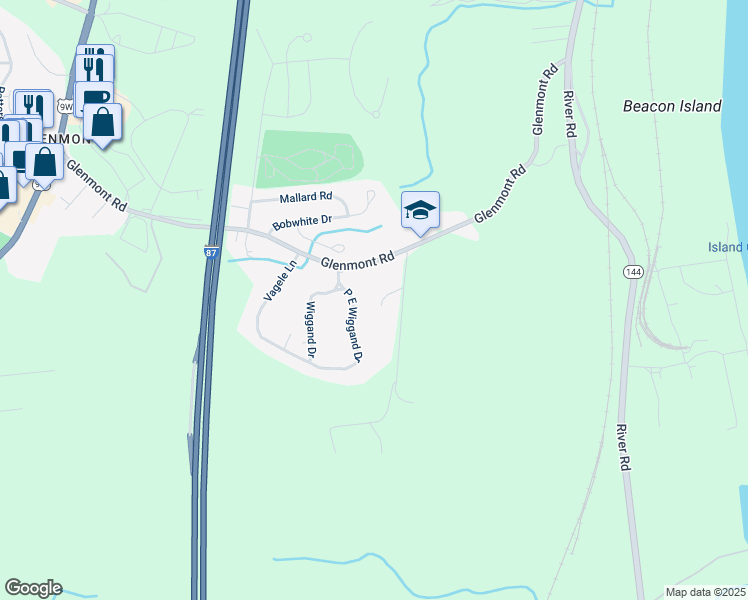 map of restaurants, bars, coffee shops, grocery stores, and more near 29 Hartman Road in Glenmont