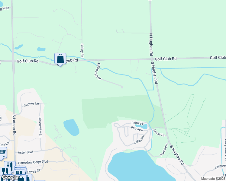 map of restaurants, bars, coffee shops, grocery stores, and more near 4708 Edinburgh Drive in Howell