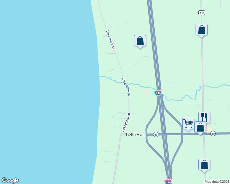 map of restaurants, bars, coffee shops, grocery stores, and more near 2450 Lakeshore Drive in Fennville