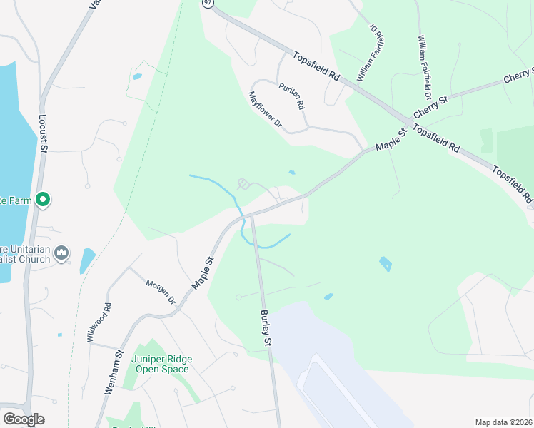 map of restaurants, bars, coffee shops, grocery stores, and more near 68 Maple Street in Wenham