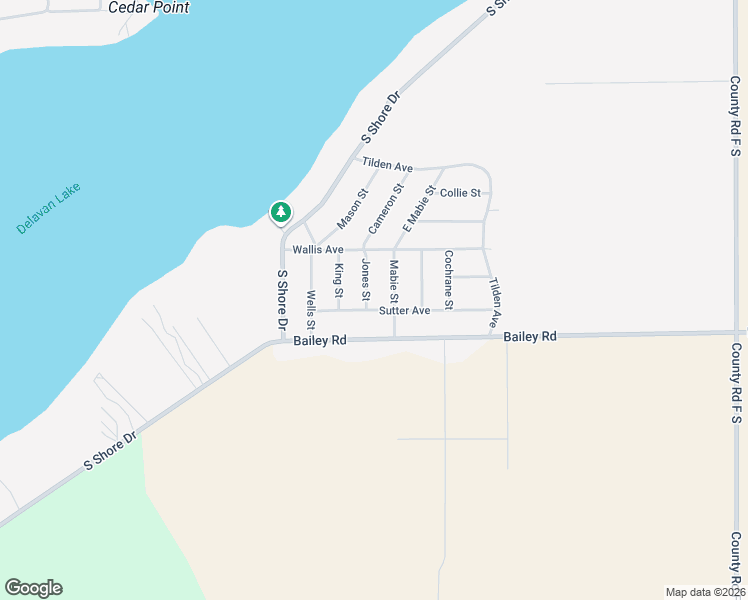 map of restaurants, bars, coffee shops, grocery stores, and more near 2904 Jones Street in Delavan