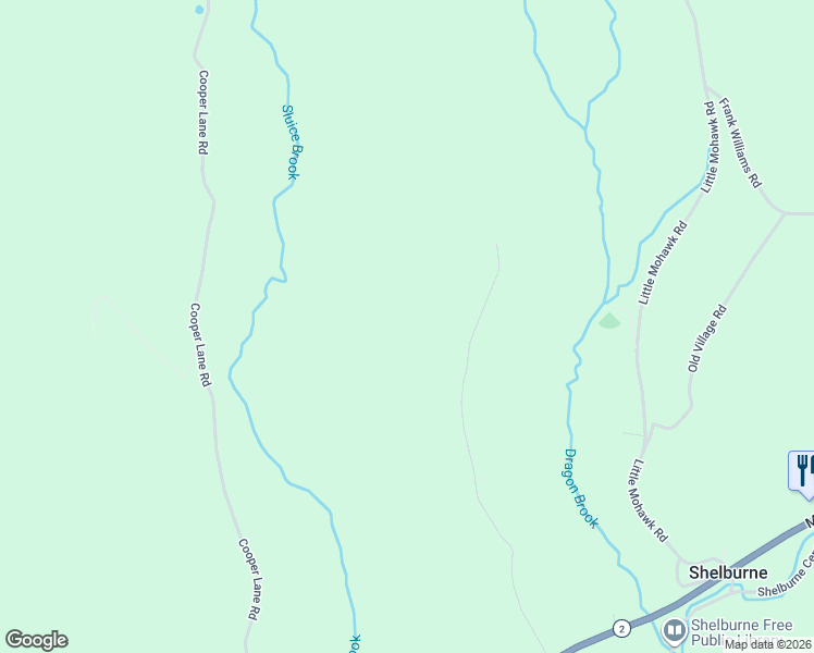 map of restaurants, bars, coffee shops, grocery stores, and more near 180 Anderson Road in Shelburne Falls