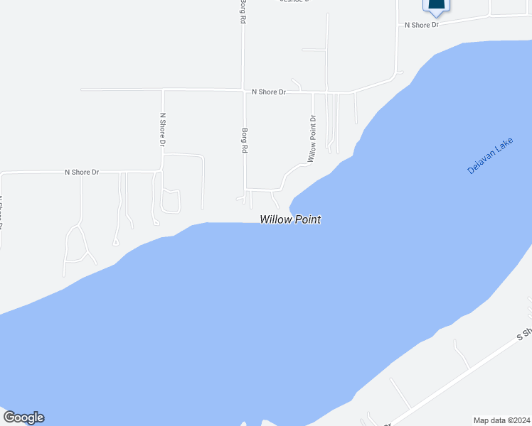 map of restaurants, bars, coffee shops, grocery stores, and more near 2810 Willow Point Drive in Delavan