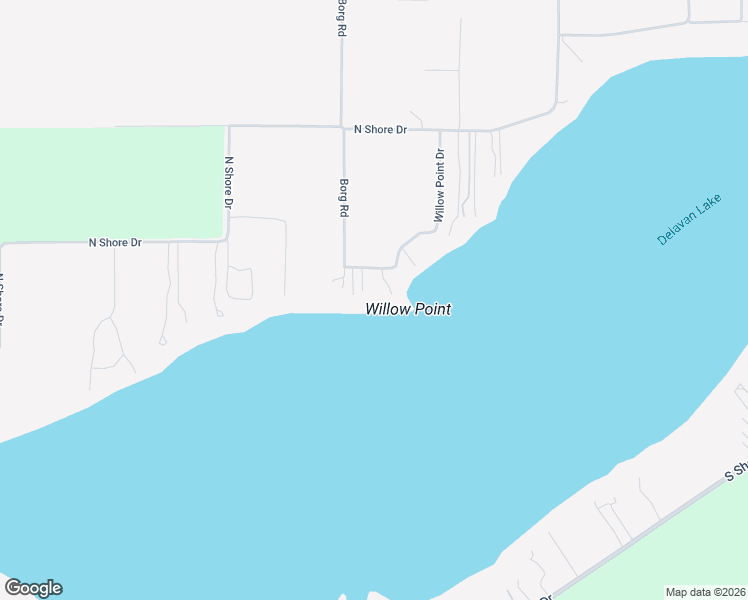 map of restaurants, bars, coffee shops, grocery stores, and more near 2810 Willow Point Drive in Delavan