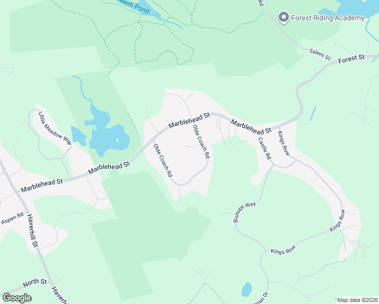map of restaurants, bars, coffee shops, grocery stores, and more near 4 Palomino Drive in North Reading