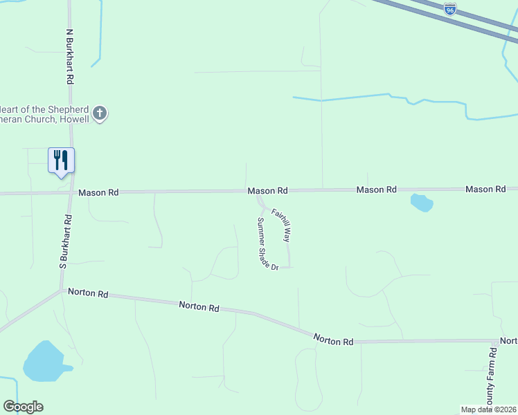 map of restaurants, bars, coffee shops, grocery stores, and more near 124 Summer Shade Drive in Howell