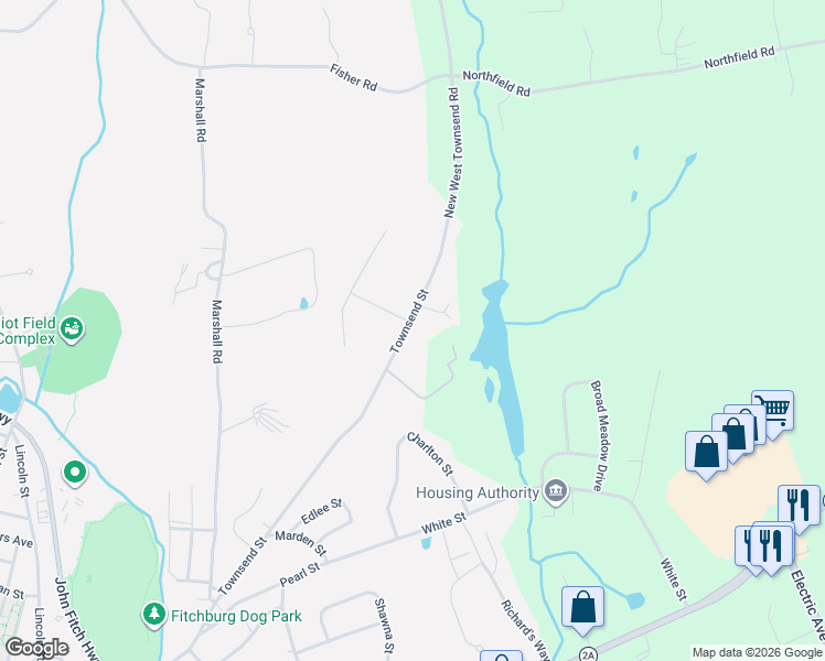 map of restaurants, bars, coffee shops, grocery stores, and more near 24 Cortland Avenue in Fitchburg