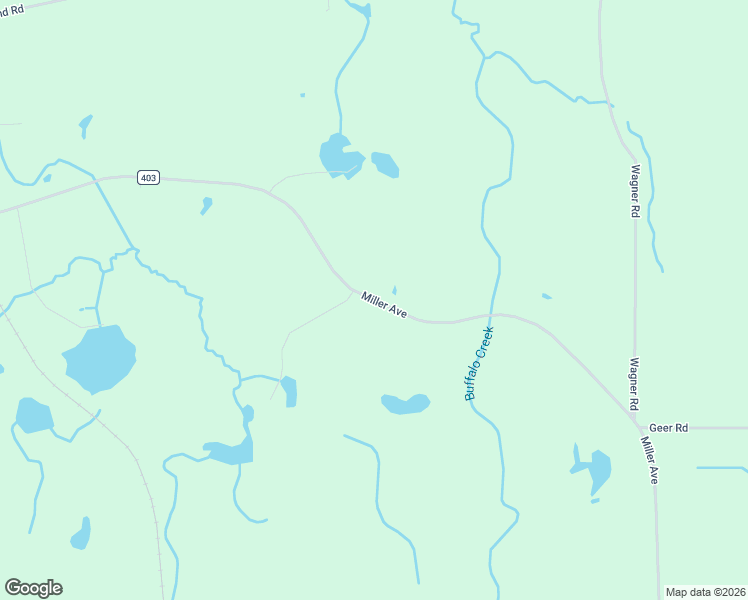 map of restaurants, bars, coffee shops, grocery stores, and more near Miller Avenue in Erie County