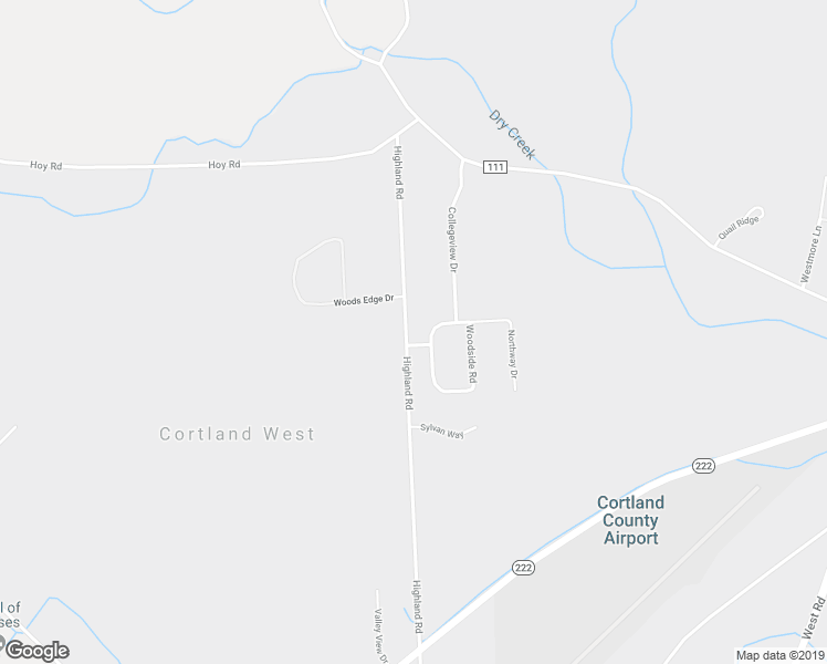 map of restaurants, bars, coffee shops, grocery stores, and more near 3992 Highland Road in Cortland