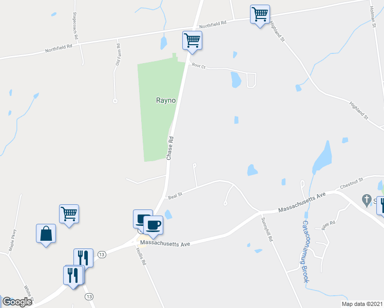 map of restaurants, bars, coffee shops, grocery stores, and more near 39 Windward Terrace in Lunenburg