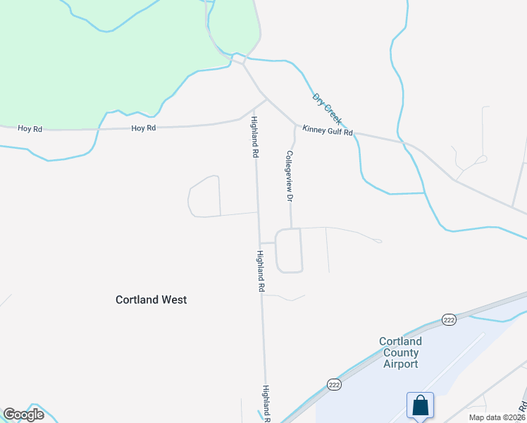map of restaurants, bars, coffee shops, grocery stores, and more near 4022 Highland Road in Cortland