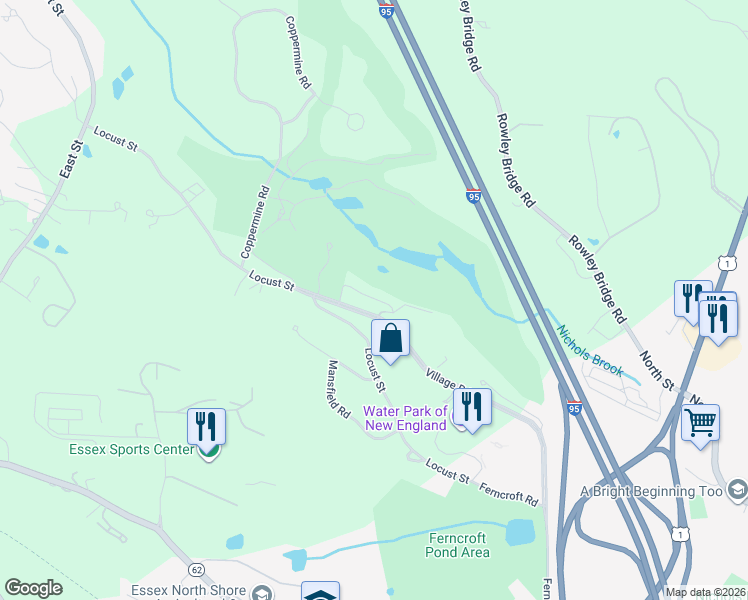 map of restaurants, bars, coffee shops, grocery stores, and more near 18 Country Club Lane in Middleton