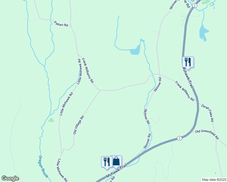 map of restaurants, bars, coffee shops, grocery stores, and more near 166 Frank Williams Road in Shelburne Falls