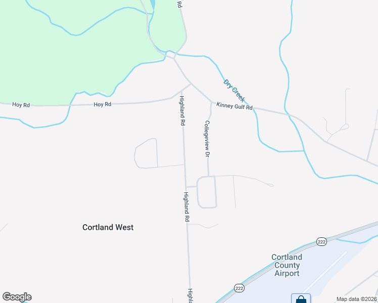 map of restaurants, bars, coffee shops, grocery stores, and more near 4022 Highland Road in Cortland