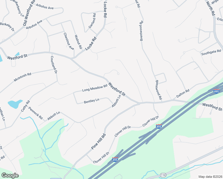 map of restaurants, bars, coffee shops, grocery stores, and more near 121 Westford Street in Chelmsford