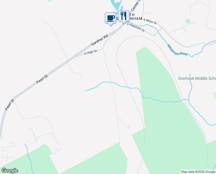 map of restaurants, bars, coffee shops, grocery stores, and more near 20 Murray Road in Ashburnham