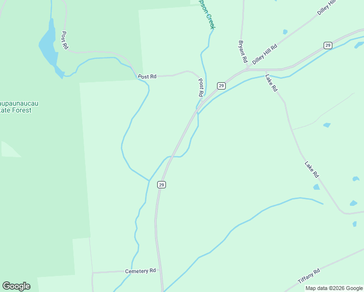 map of restaurants, bars, coffee shops, grocery stores, and more near 458 County Road 29 in Norwich
