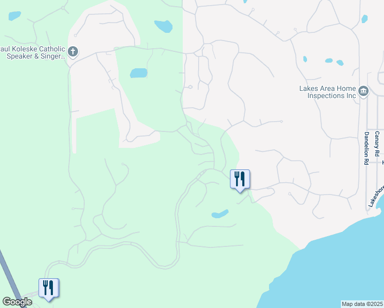 map of restaurants, bars, coffee shops, grocery stores, and more near 1013 Lakeland Drive in Lake Geneva