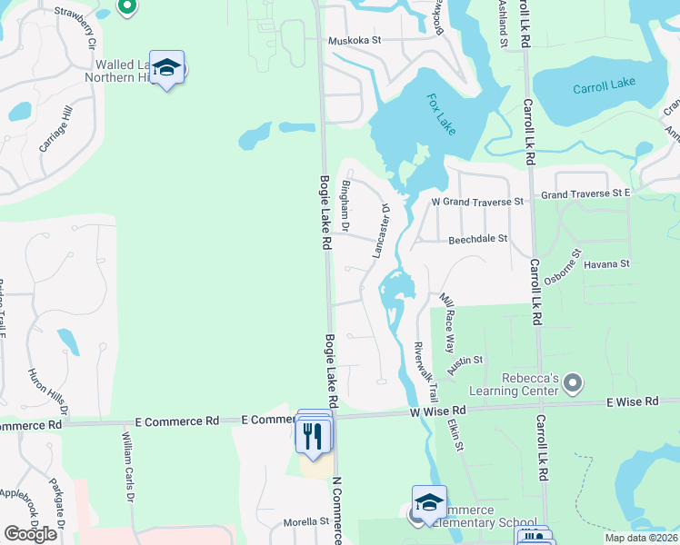 map of restaurants, bars, coffee shops, grocery stores, and more near 751 Devon Court in Oakland County
