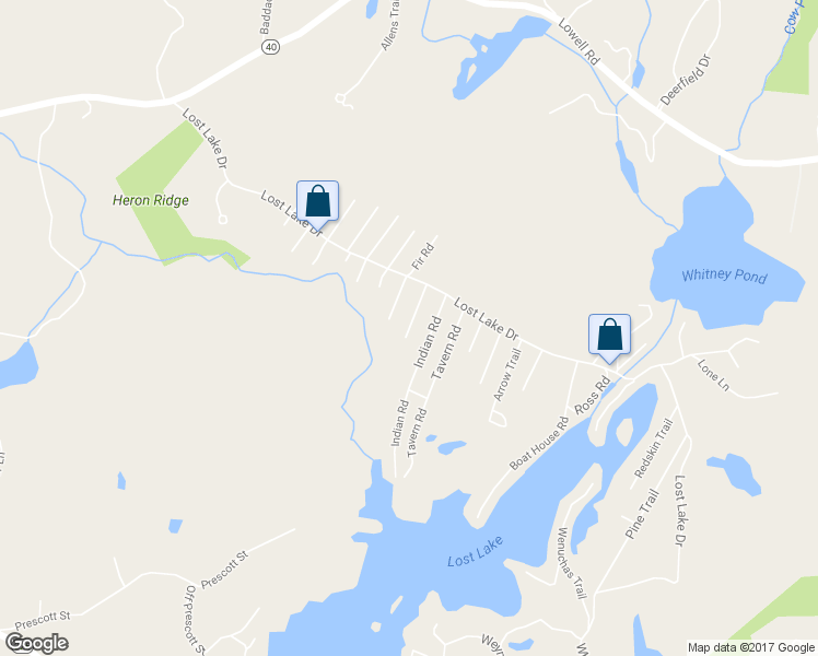 map of restaurants, bars, coffee shops, grocery stores, and more near 29 Whitewood Road in Groton