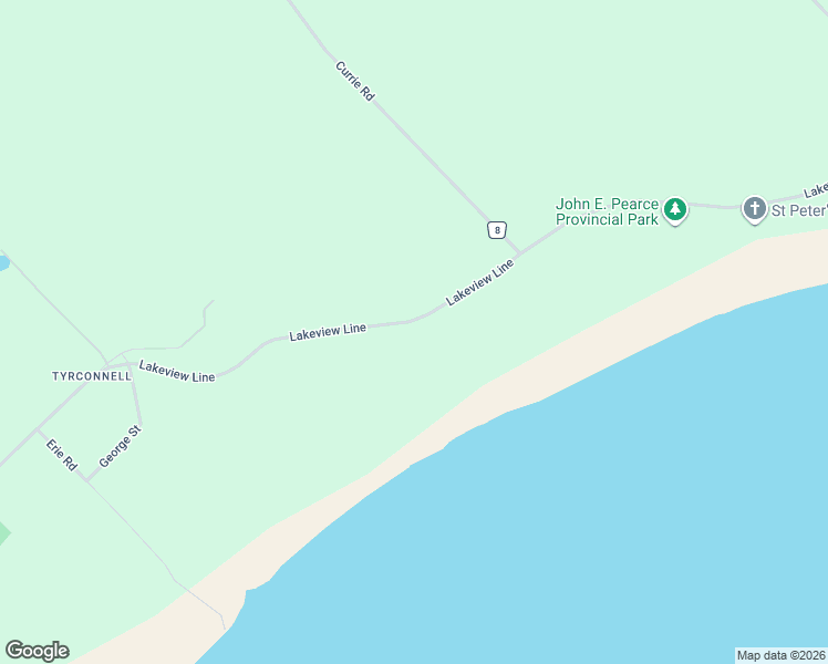 map of restaurants, bars, coffee shops, grocery stores, and more near 29159 Lakeview Line in Wallacetown