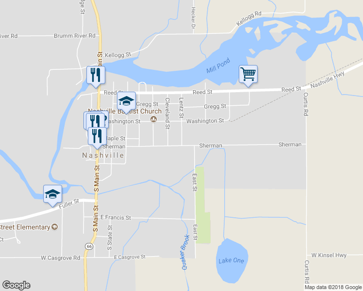 map of restaurants, bars, coffee shops, grocery stores, and more near 100 Lentz Street in Nashville