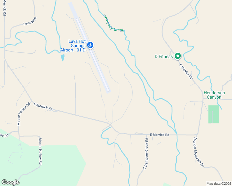 map of restaurants, bars, coffee shops, grocery stores, and more near 10401 Airpark East Road in Lava Hot Springs