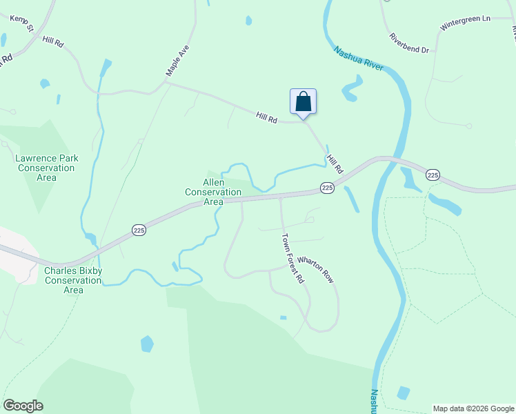 map of restaurants, bars, coffee shops, grocery stores, and more near 21 Wharton Row in Groton