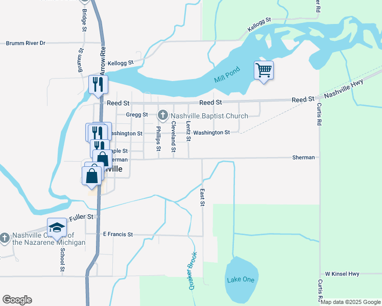 map of restaurants, bars, coffee shops, grocery stores, and more near 216 Lentz Street in Nashville