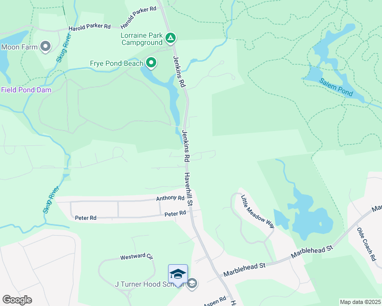 map of restaurants, bars, coffee shops, grocery stores, and more near 178 Jenkins Road in Andover