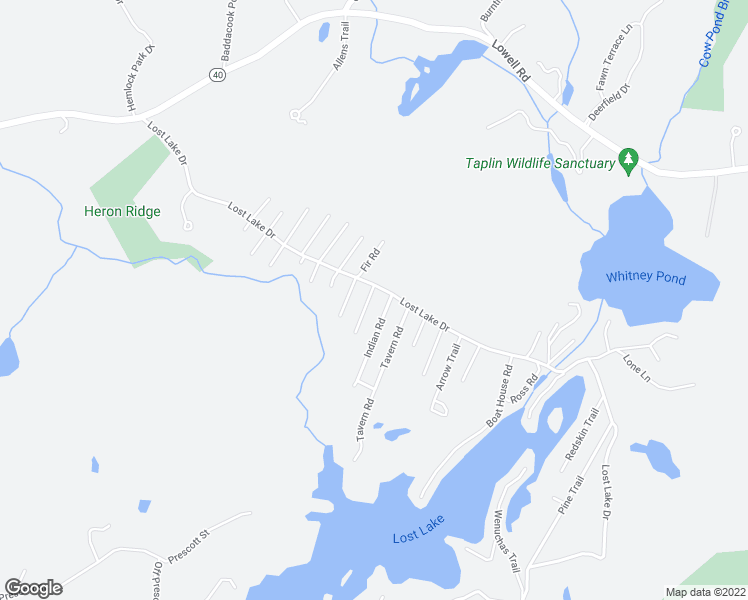 map of restaurants, bars, coffee shops, grocery stores, and more near 9 Whitewood Road in Groton