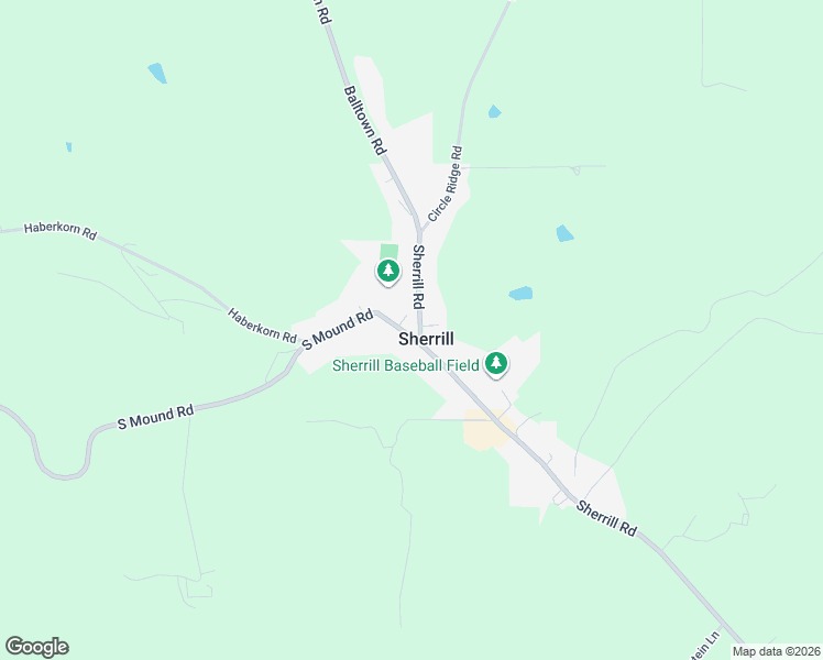 map of restaurants, bars, coffee shops, grocery stores, and more near 5259 South Mound Road in Sherrill