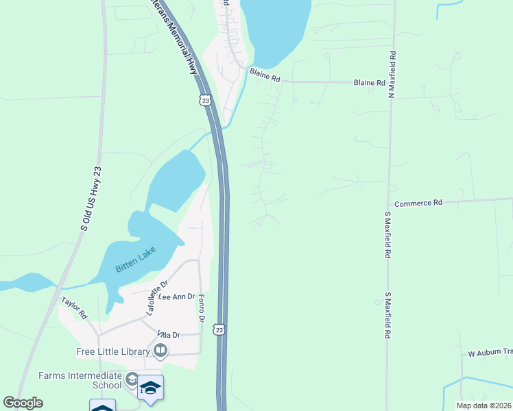 map of restaurants, bars, coffee shops, grocery stores, and more near 125 Lake Pines Drive in Brighton