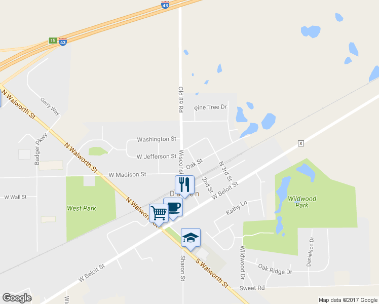 map of restaurants, bars, coffee shops, grocery stores, and more near 223 2nd Street in Darien