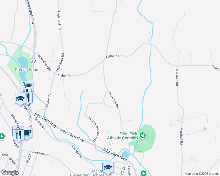 map of restaurants, bars, coffee shops, grocery stores, and more near 11 Hillside Road in Fitchburg