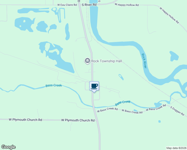 map of restaurants, bars, coffee shops, grocery stores, and more near 5220 South County Road D in Afton